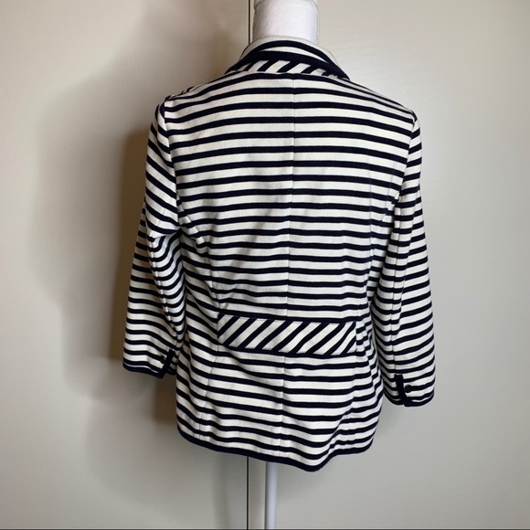 TALBOTS  STRIPPED JACKET CARDIGAN - Picture 9 of 16